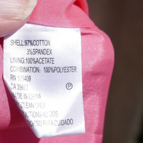 TAHARI ARTHUR S LEVINE Dress Size 6 Coral Flower Power Sheath Short Sleeve - Picture 4 of 8